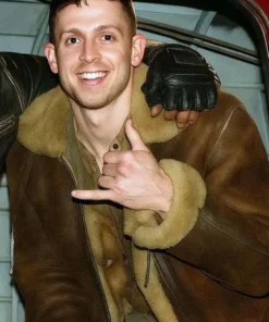 George Somner Afterburn 2025 Brown Leather Jacket