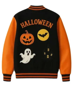 Haunted House Skeleton Varsity Jacket