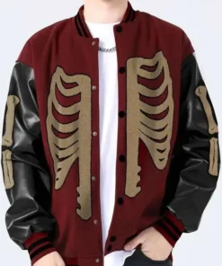 Skeleton Baseball Varsity Jacket