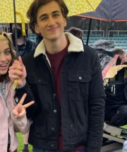 Ben Hope Heartstopper Shearling Black Jacket