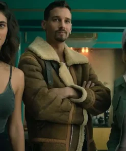 Joel Sánchez Berlin 2023 Shearling Suede Leather Jacket