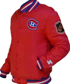 Montreal Canadiens Red Varsity Jacket