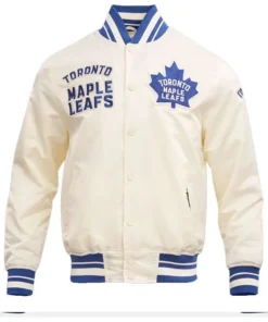 Toronto Maple Leafs White Varsity Jacket