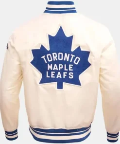 Toronto Maple Leafs White Varsity Jacket