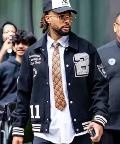 NYC Patty Mills Black Varsity Jacket