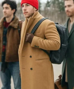 Nick Jonas A Very Jonas Christmas Brown Coat