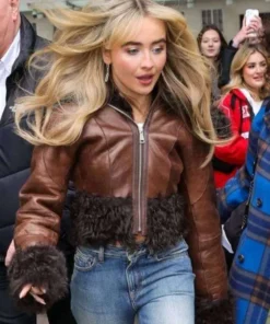 BBC Radio 1 Sabrina Carpenter Leather Jacket