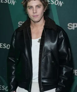 Lukas Gage Smile 2 Shearling Leather Jacket