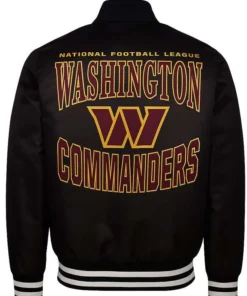 Black Washington Commanders Starter Jacket