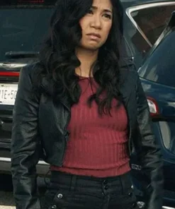 Melody Bayani The Equalizer S05 Leather Jacket