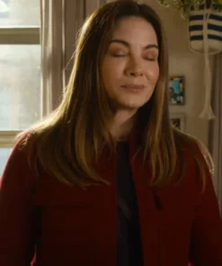 Michelle Monaghan The Family Plan 2 Red Jacket