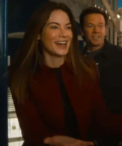 Michelle Monaghan The Family Plan 2 Red Jacket