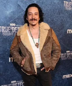 Miguel Gilb True Detective Brown Leather Jacket
