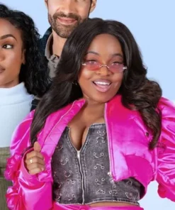 Inayah Tyler Perry’s Finding Joy Pink Crop Jacket