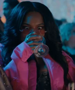 Inayah Tyler Perry’s Finding Joy Pink Crop Jacket