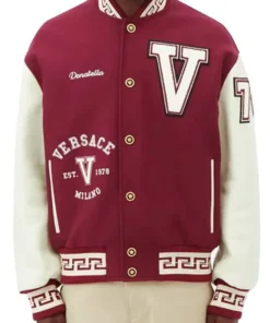 Versace Varsity Maroon Jacket
