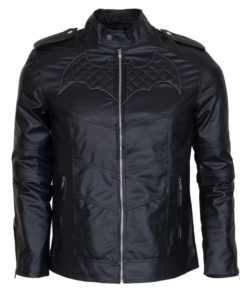 Batman Beyond Black Biker Jacket