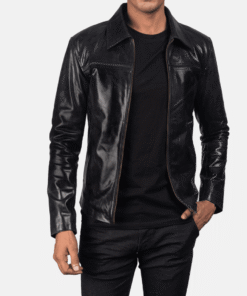 Mystical Black Men’s Leather Jacket