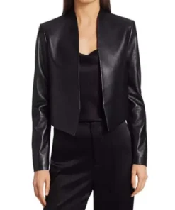 Emily In Paris Emily Cooper Black Leather Jacket