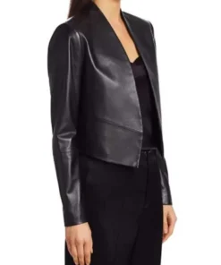 Emily In Paris Emily Cooper Black Leather Jacket