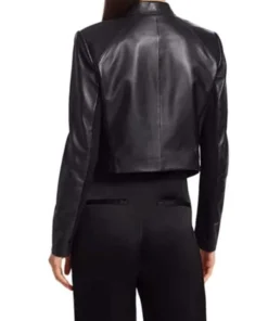 Emily In Paris Emily Cooper Black Leather Jacket