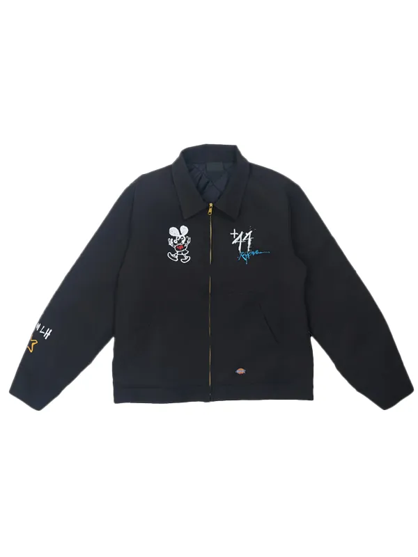 Hamilton Crew Steadman Stars Quilted Black Jacket Hamilton Crew Steadman Stars Quilted Black Jacket