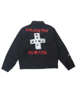 Hamilton Crew Steadman Stars Quilted Black Jacket