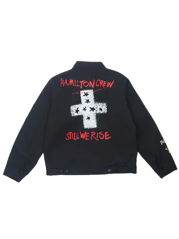 Hamilton Crew Steadman Stars Quilted Black Jacket Hamilton Crew Steadman Stars Quilted Black Jacket