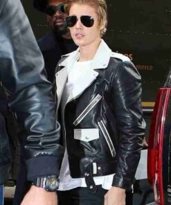 Justin Bieber Elegant Brando Style Biker Jacket