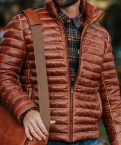 BRIDGER LEATHER DOWN JACKET