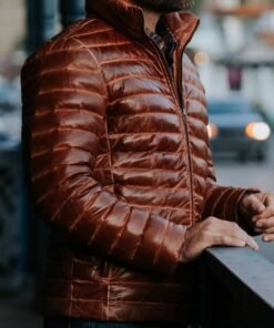 BRIDGER LEATHER DOWN JACKET