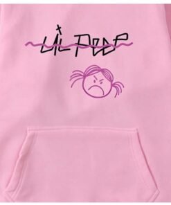 Lil Peep Angry Girl Pink Hoodie