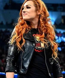 WWE Becky Lynch Biker Leather Jacket