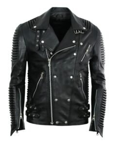 Men’s Godspeed Motorcycle Padded Leather Jacket