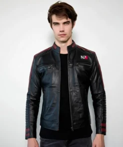 Commander Shepard N7 Leather Jacket Men’s