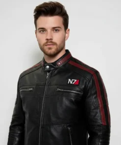 Commander Shepard N7 Leather Jacket Men’s