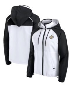 Women’s New Orleans Saints White Anorak Hoodie