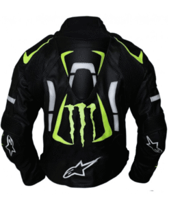Alpinestars Monster Energy Scream Motorcycle Black Leather Jacket