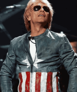 Captain America Bon Jovi Blue Jacket