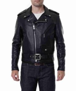 Mens Classic Motorcycle Jacket