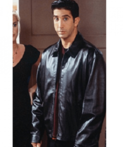 Friends Ross Geller Black Leather Jacket