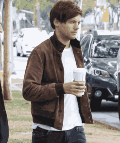 Louis Tomlinson Brown Leather Jacket