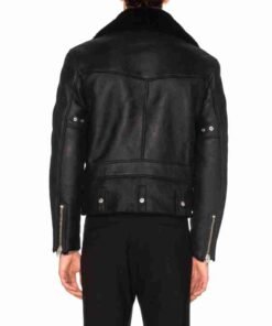 Ewan McGregor Shearling Motorcycle Jacket