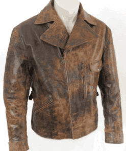 Snake Plissken Brown Leather Jacket