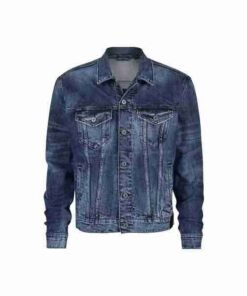 Cristiano Ronaldo Blue Trucker Jacket