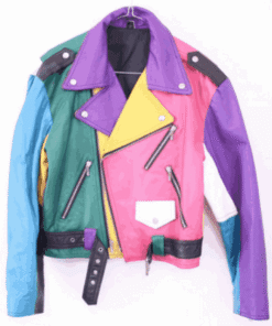 Women’s Rainbow Colorful Motorcycle Jacket
