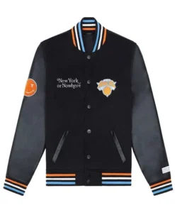 Mariska Hargitay Knicks Black Varsity Jacket
