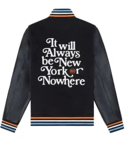Mariska Hargitay Knicks Black Varsity Jacket