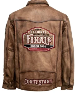 NHSFR 2025 Contestant Brown Leather Jacket