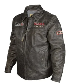 NLBRA John Smith Distressed Leather Jacket